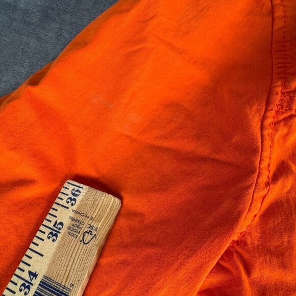 Old Navy Women’s Orange Jacket Coat Sz Large Anorak Hooded Removable Lined Y2K - Picture 6 of 14